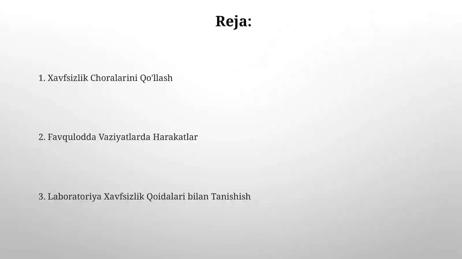 Kimyoviy moddalar bilan ishlash qoidalari 2