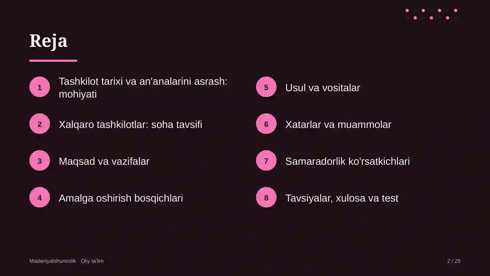 xalqaro tashkilotlarda tashkilot tarixi va an'analarini asrash 4170 2