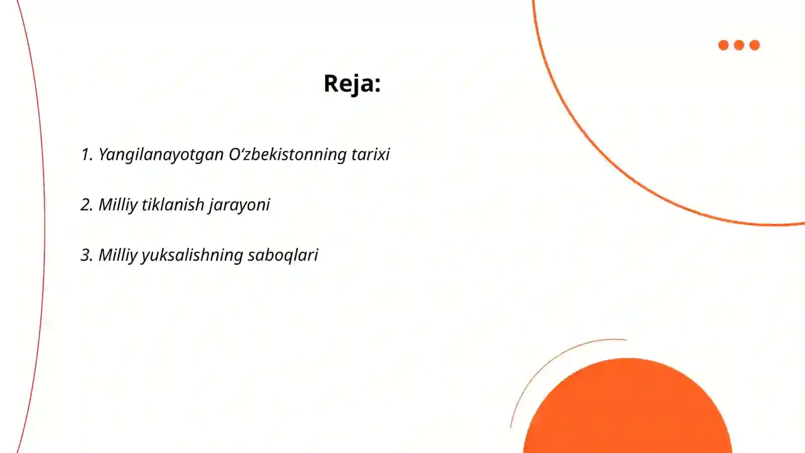 Yangilanayotgan O‘zbekistonning tarixi 2