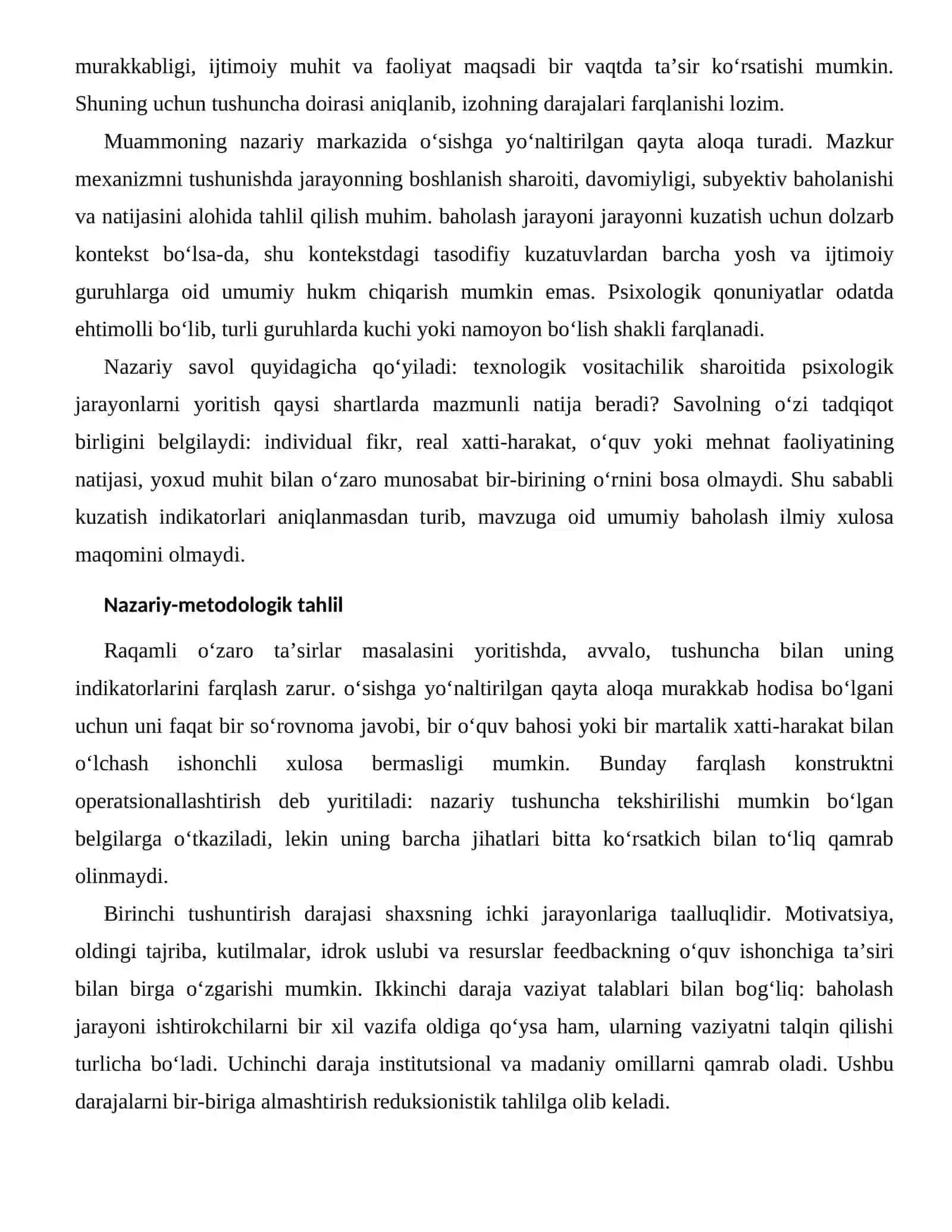 Feedbackning O'quv Ishonchiga Ta'siri 2