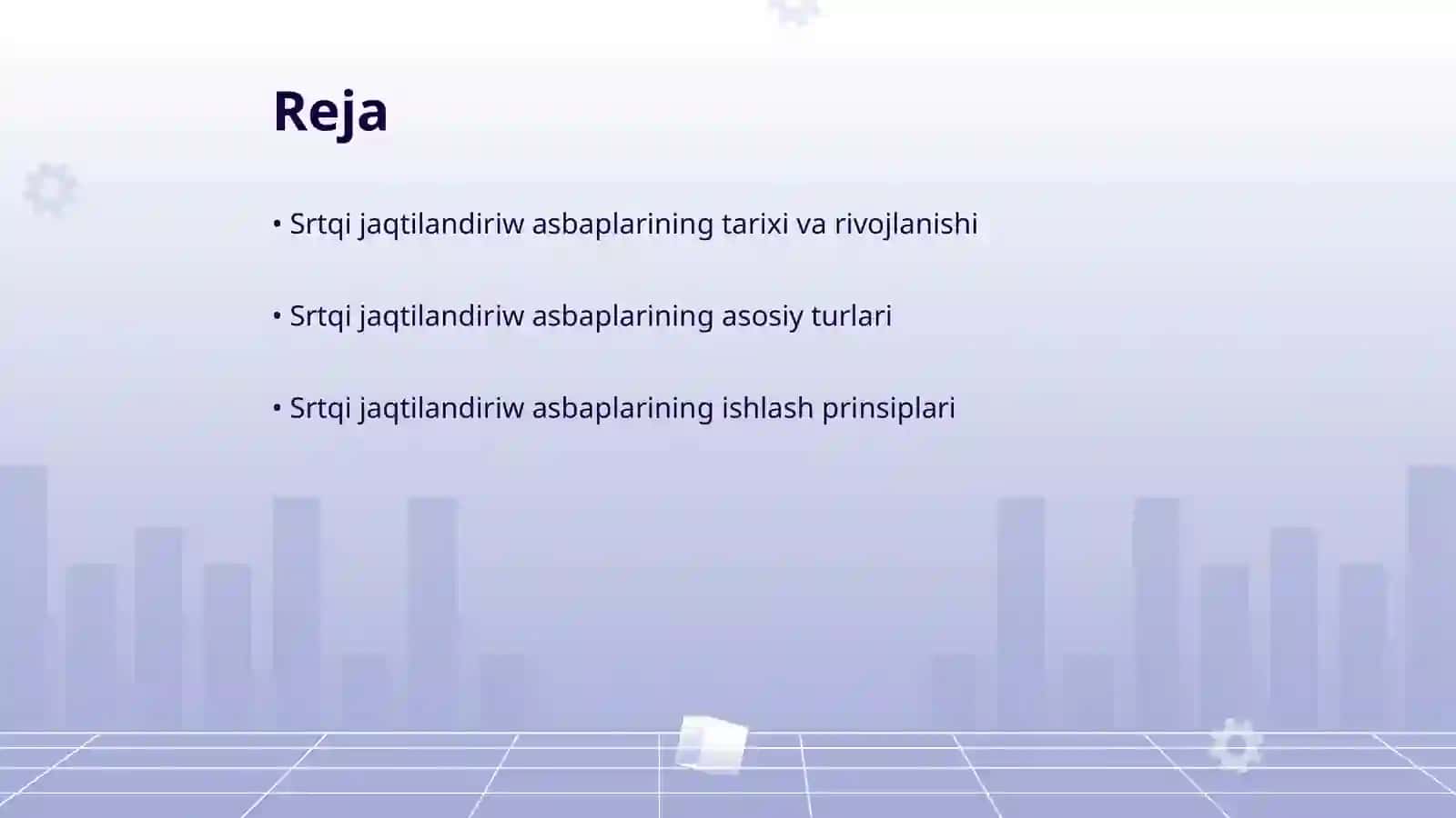 Srtqi jaqtilandiriw asbaplarinan paydalaniw 2