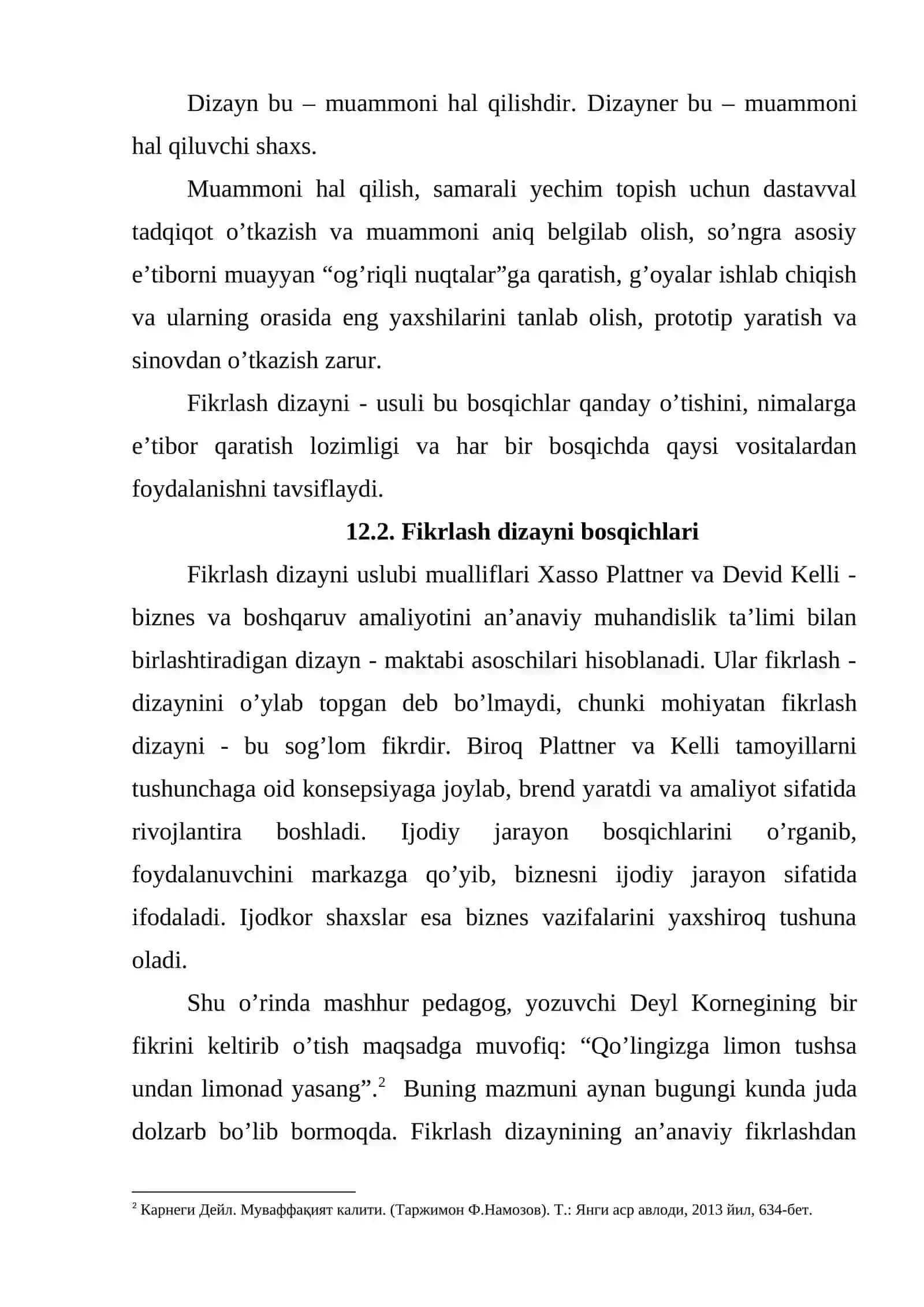 Fikrlash dizayni ("Design thinking") 2