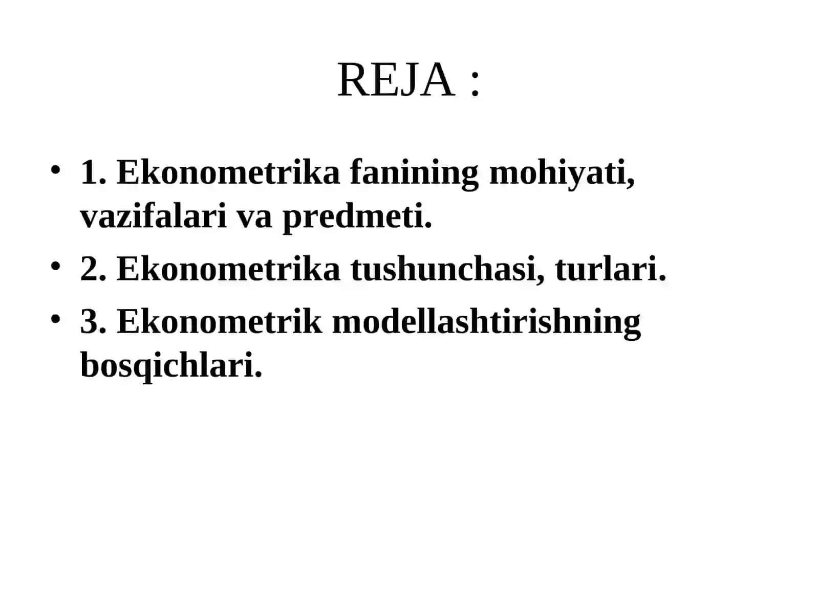 Ekonometrikaga kirish 2
