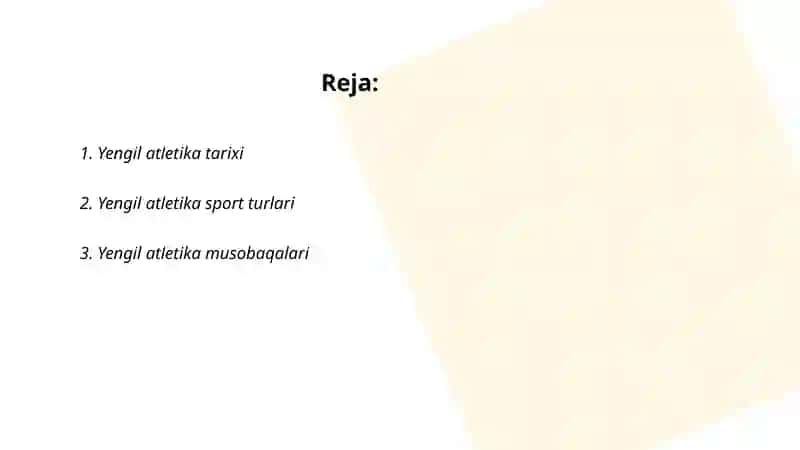 Yengil atletika va uning turlari 2