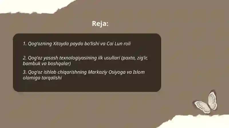 Qogʻoz ishlab chiqarishning vujudga kelishi. Kitob nashr qilishning kashf qilinishi (Gutenberg) va uning amaliy ahamiyati 2