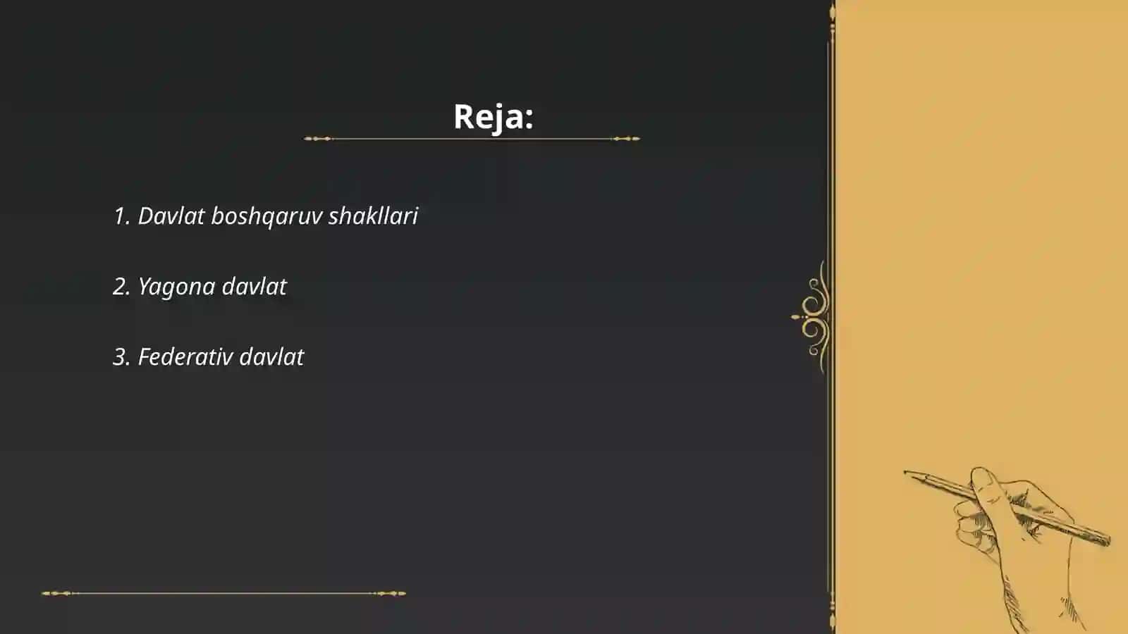 Davlat boshqaruv shakllari 2