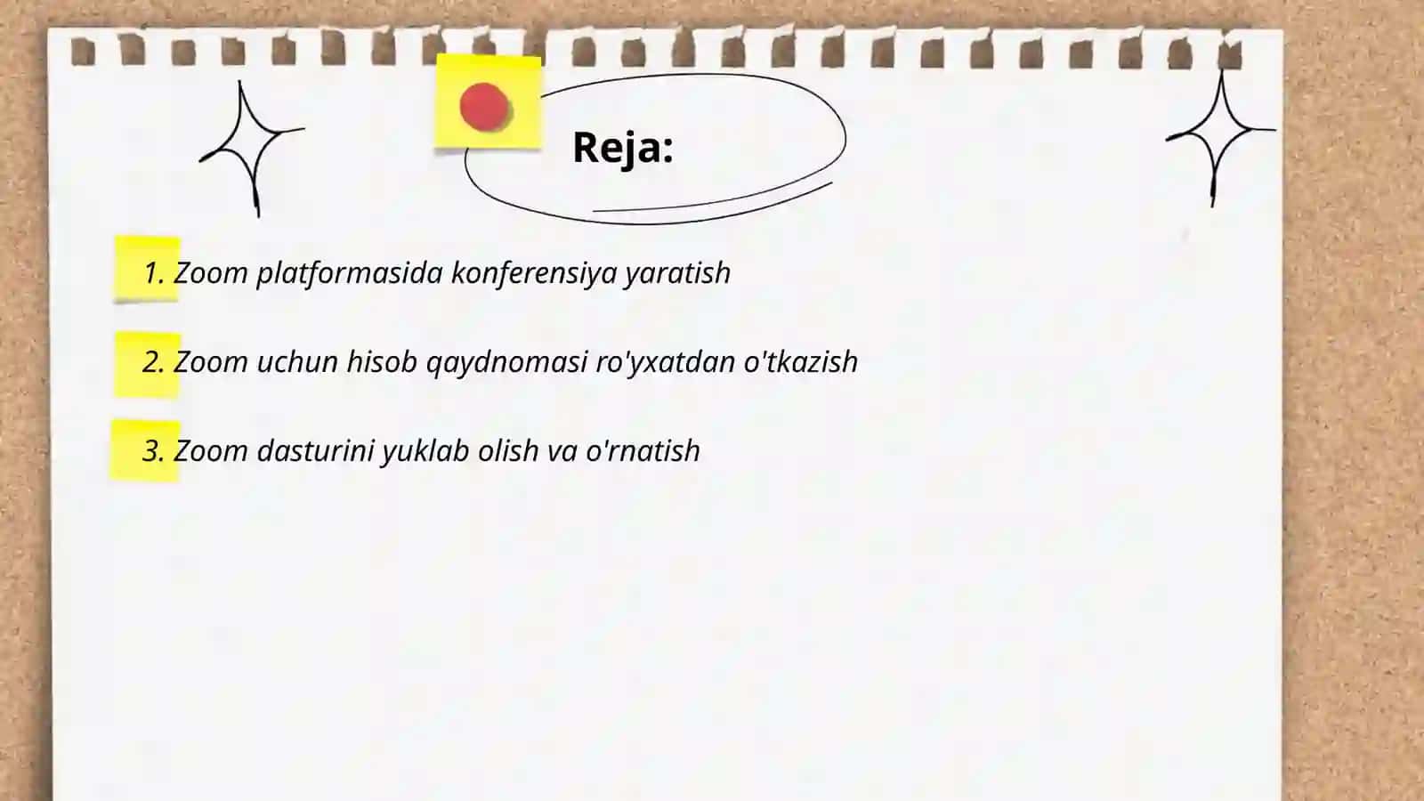Zoom platformasida konferensiya yaratish 2