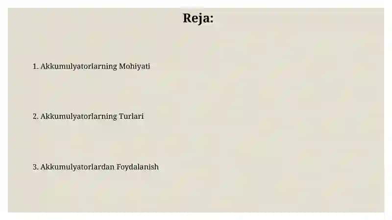 Akkumulyatorlarning turlari 2