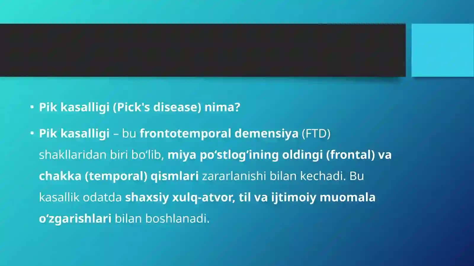 PIK KASALLIGI 2