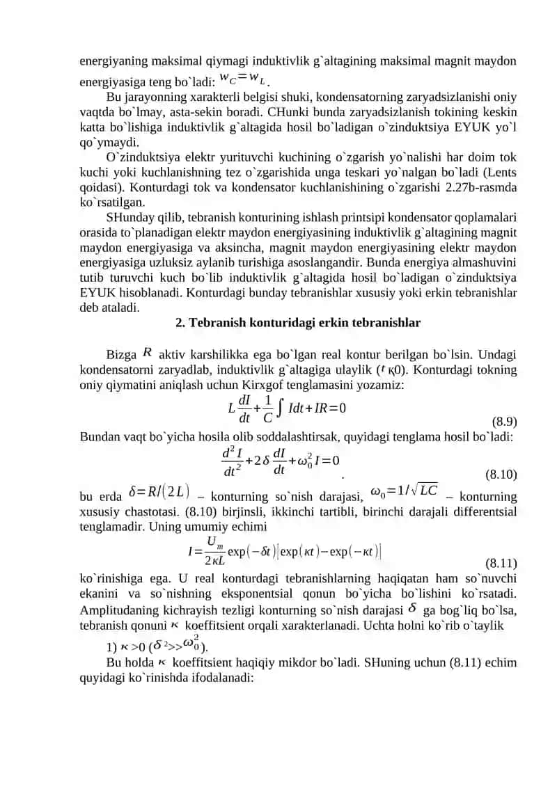 Tеbranish kоnturlari 2