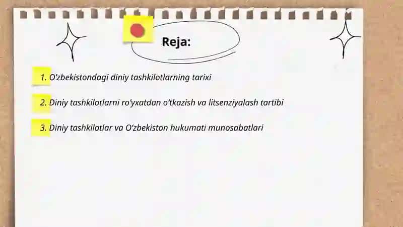 Oʻzbekistondagi diniy tashkilotlar 2