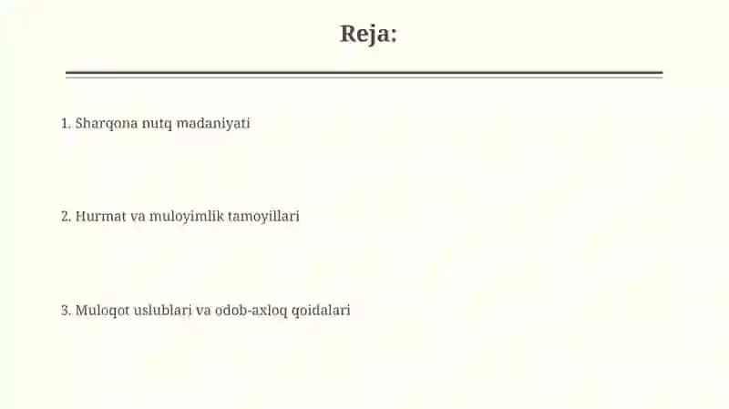 Sharq nutq odobi haqida 2