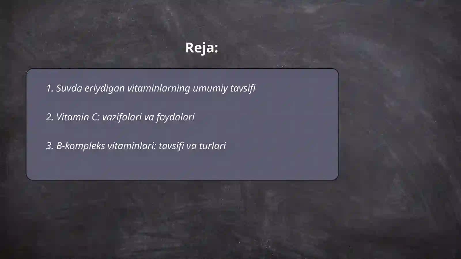 Suvda eriydigan vitaminsimon moddalar 2
