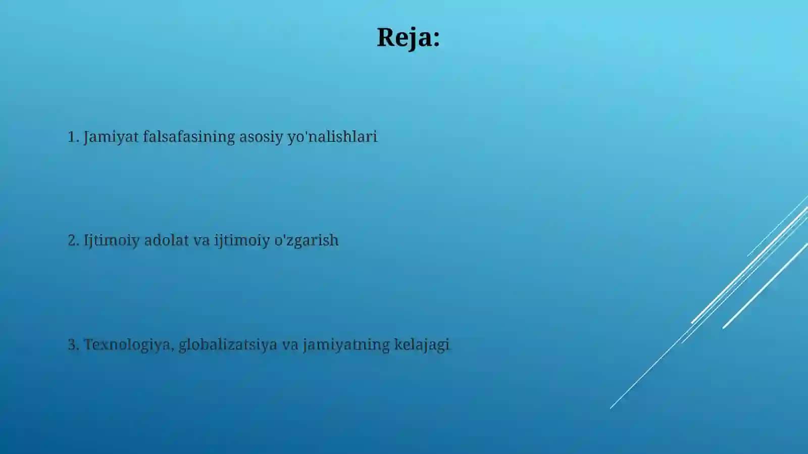 Jamiyat falsafasi 2