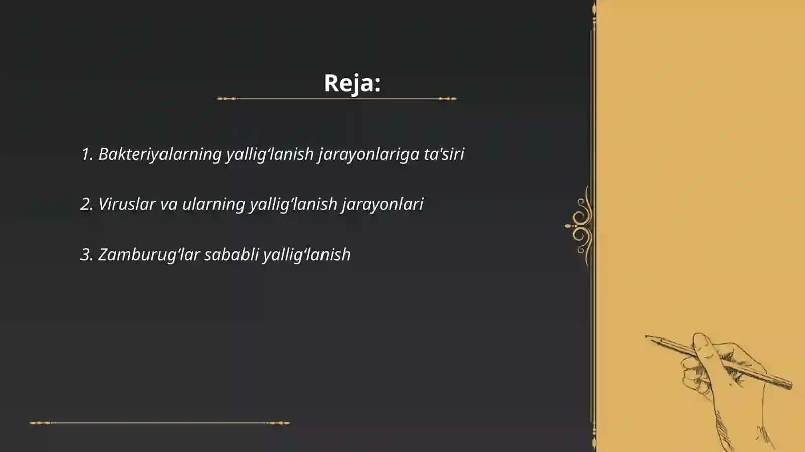 Yiringli yalligʻlanish jarayonlarini keltirib chiqaruvchi mikroorganizmlar 2