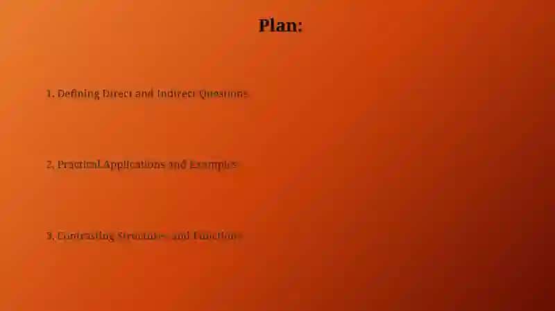 Direct and Indirect Questions 2