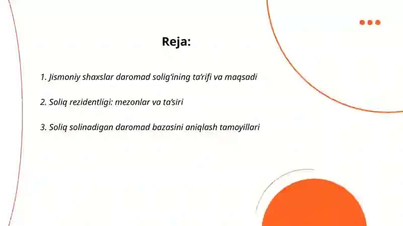 Jismoniy shaxslar daromad solig‘i 2