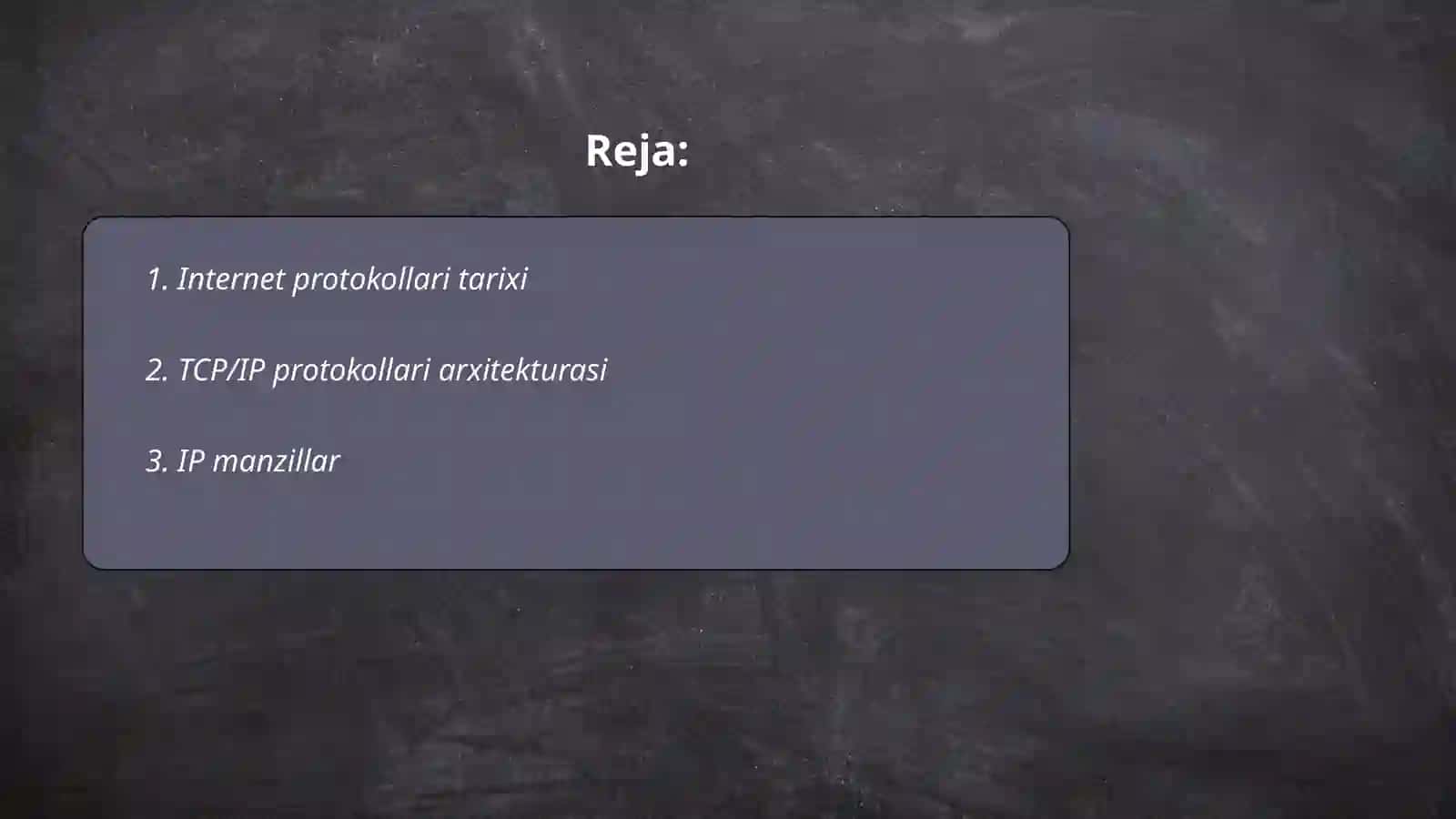 Internet protokollari 2