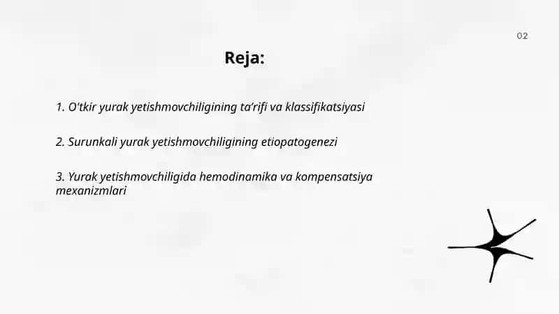 Oʻtkir va surunkali yurak yetishmovchiligi 2