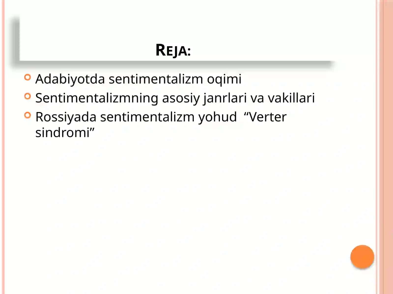 Sentimentalizm adabiyoti 2