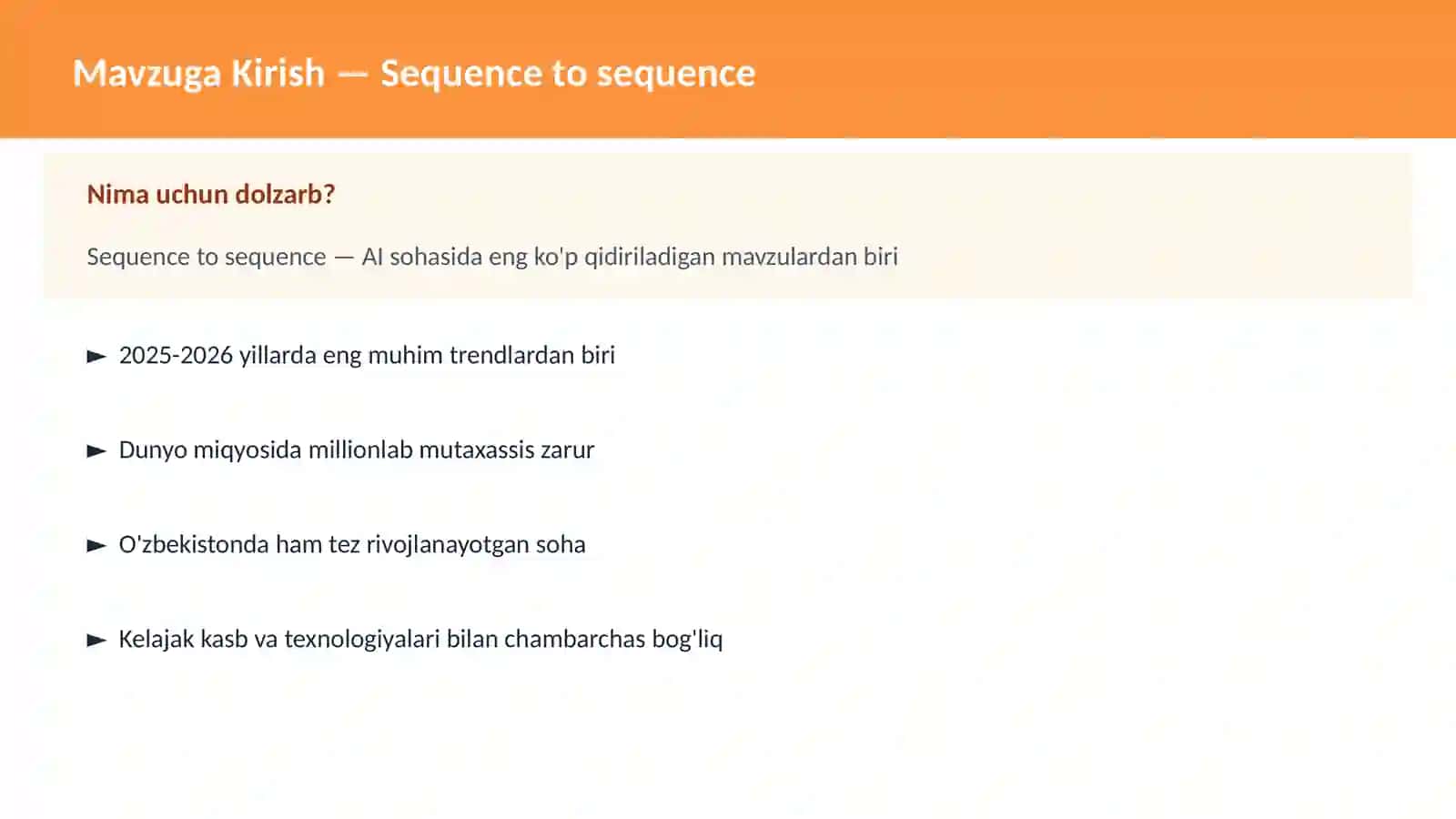 AI | DEEP LEARNING VA NEYRON TARMOQLAR 2