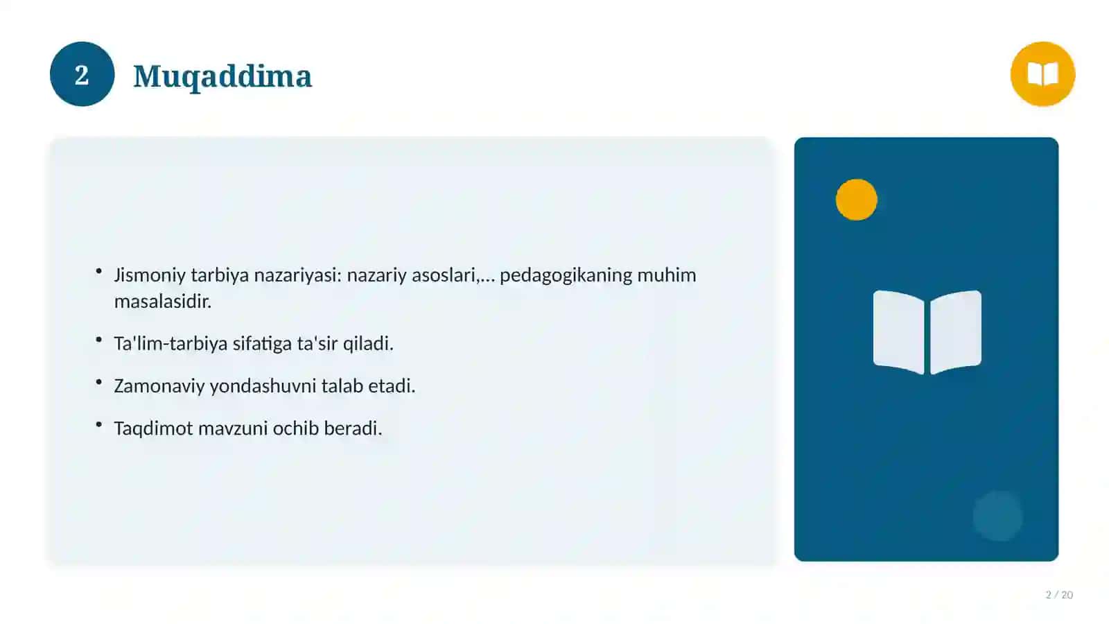 Jismoniy tarbiya nazariyasi 2