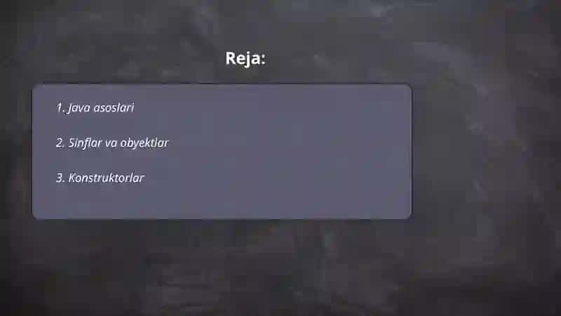 Java dasturlashda Mar Pirmatov Farrux 2