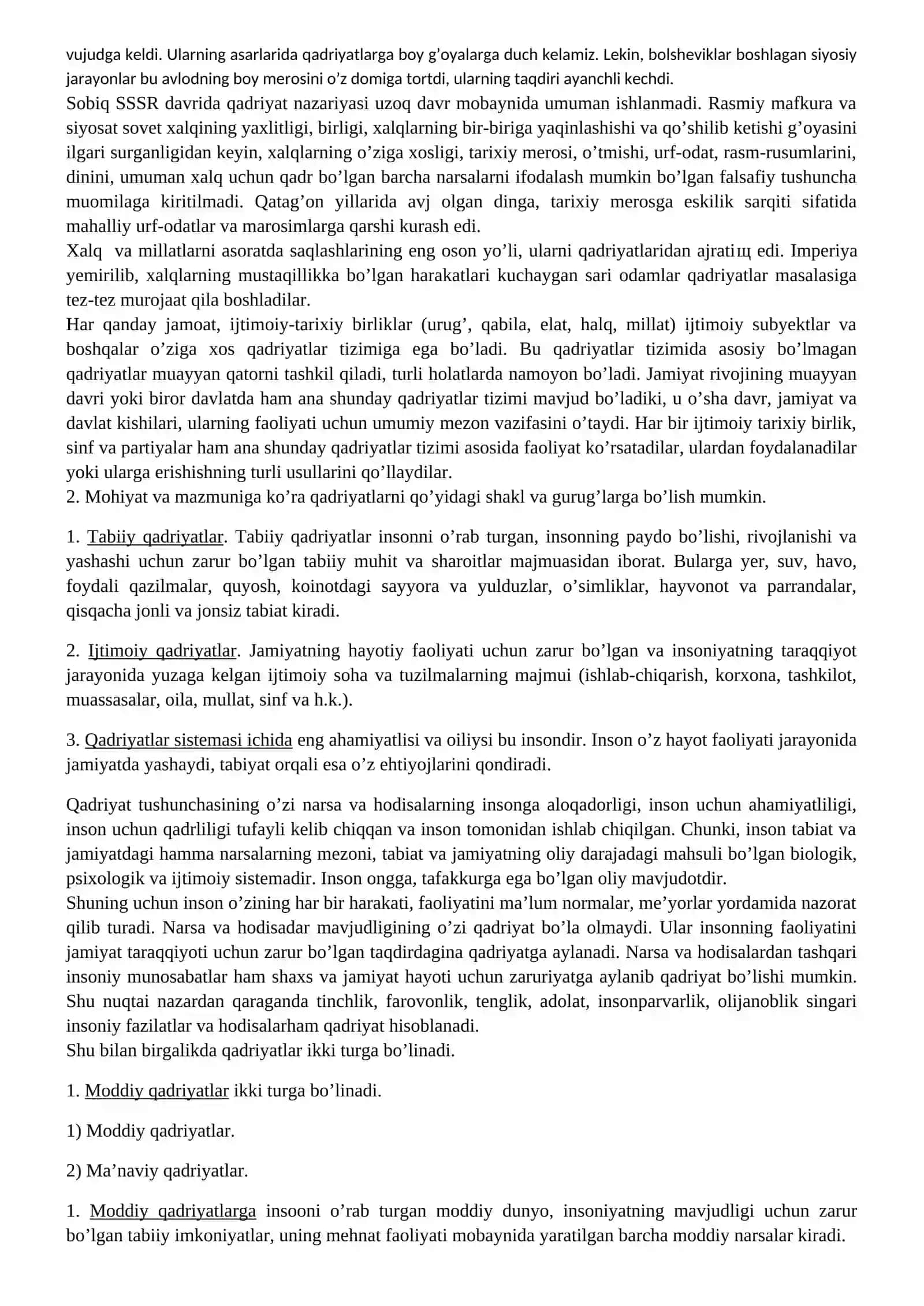 Aksiologiya-qadriyatlar falsafasi 2
