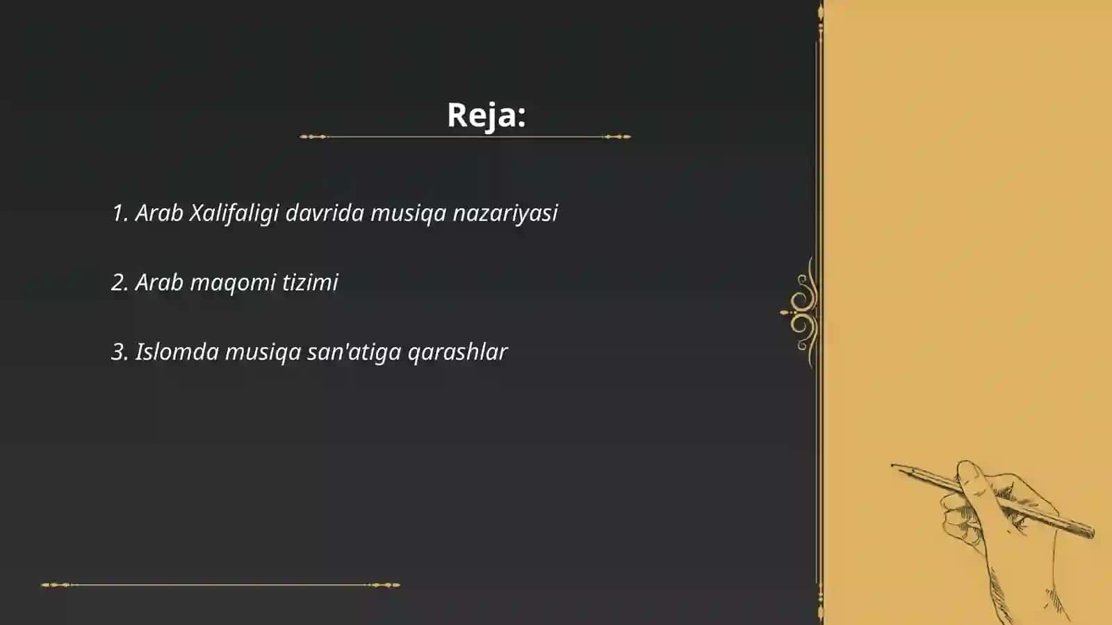 Arab Xalifaligi davrida musiqiy madaniyat 2