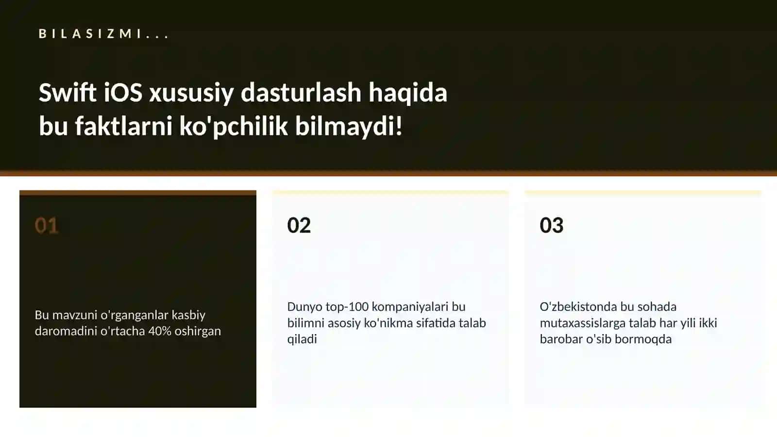 Swift iOS xususiy dasturlash 2