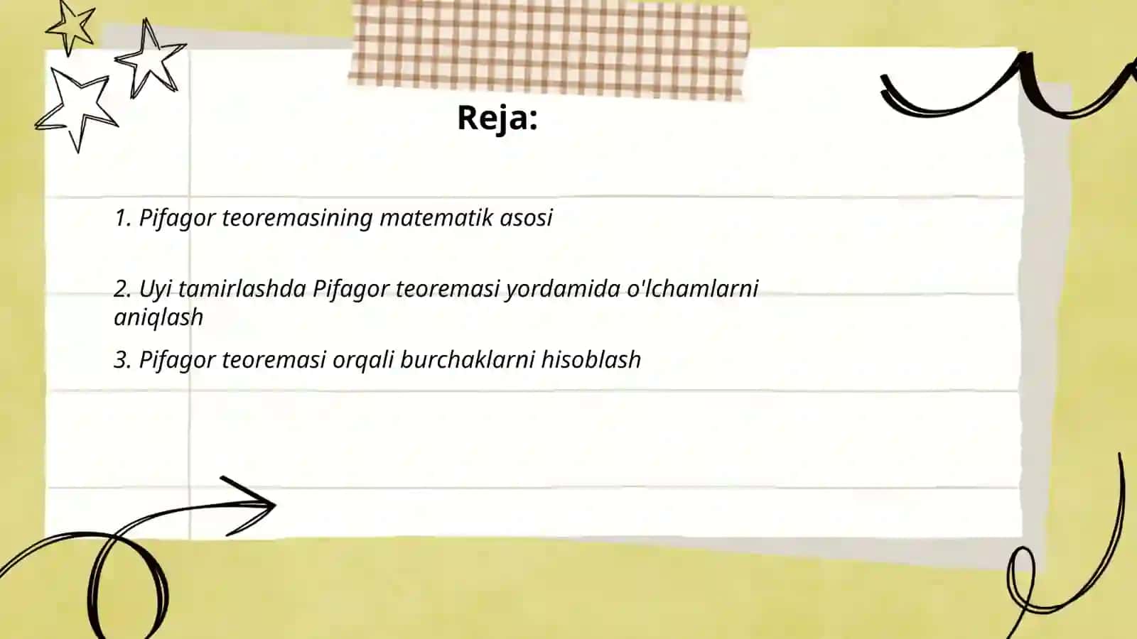 Pifagor teoremasi tadbigʻi 2