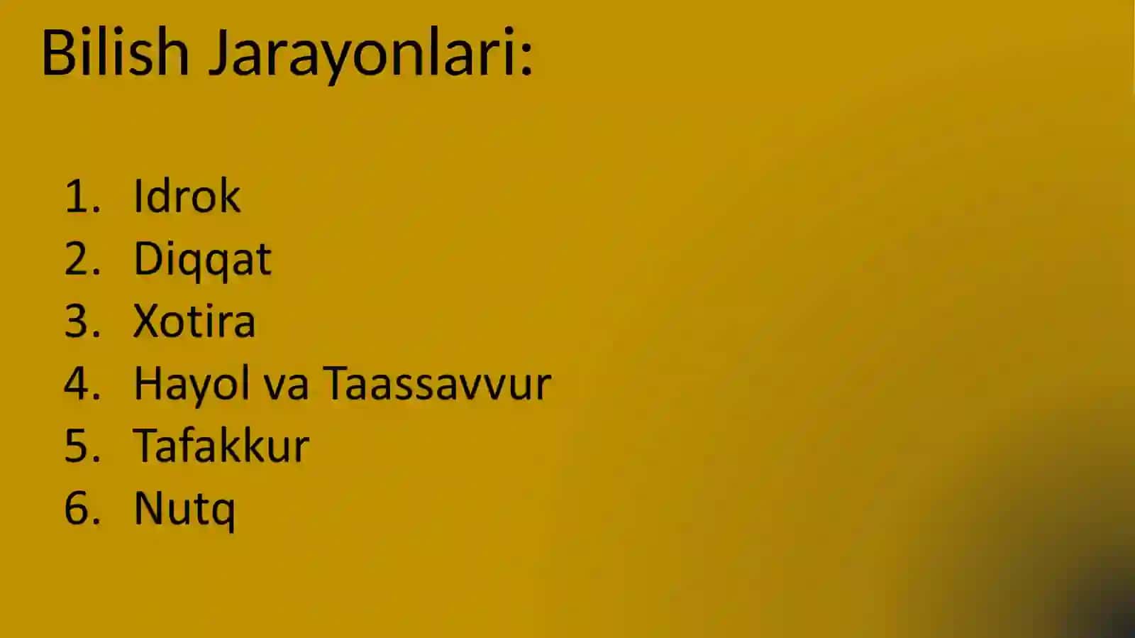 Bilish Jarayonlari 2
