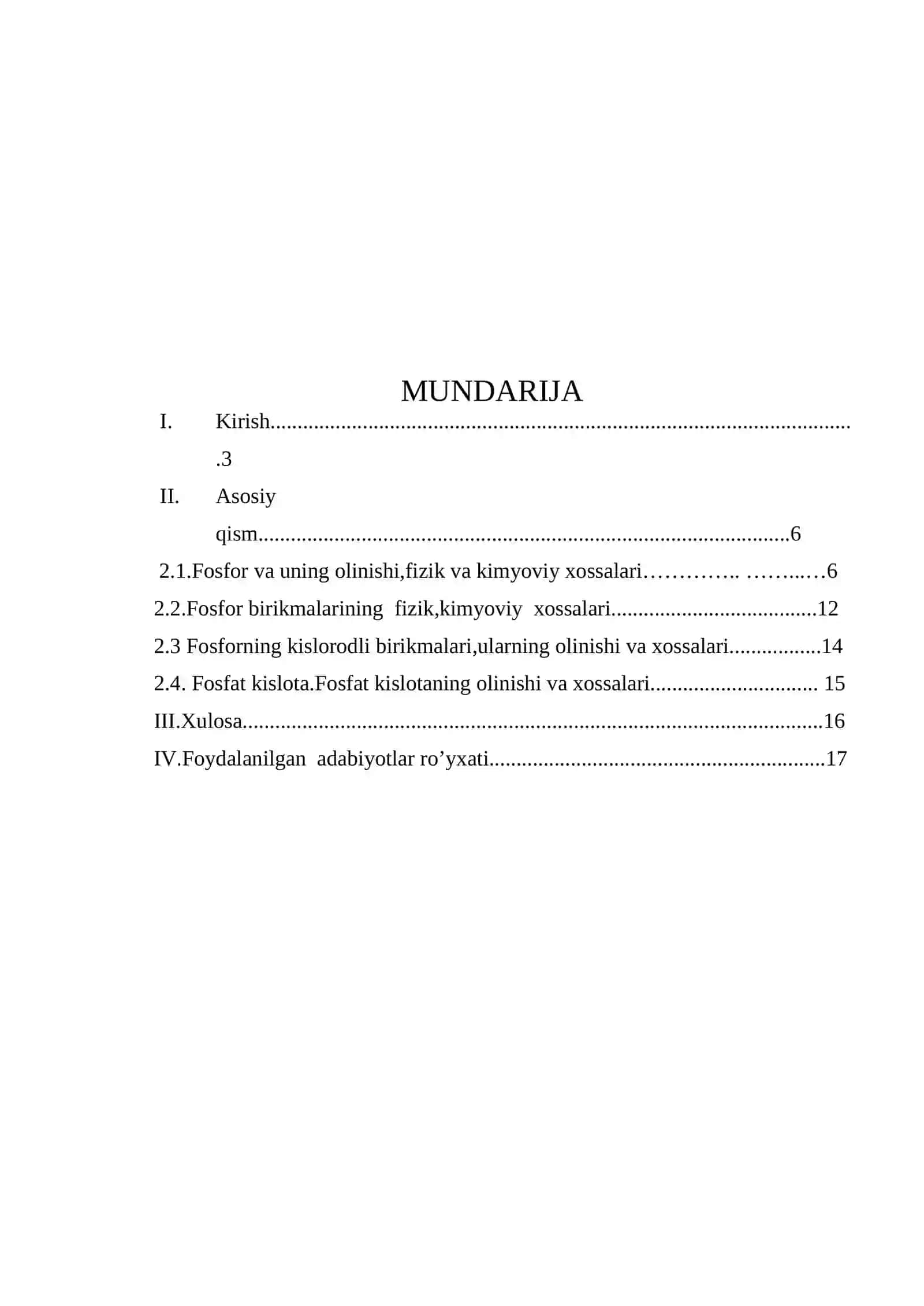 Ortofosfat kislotaning olinishi va xossalari 2