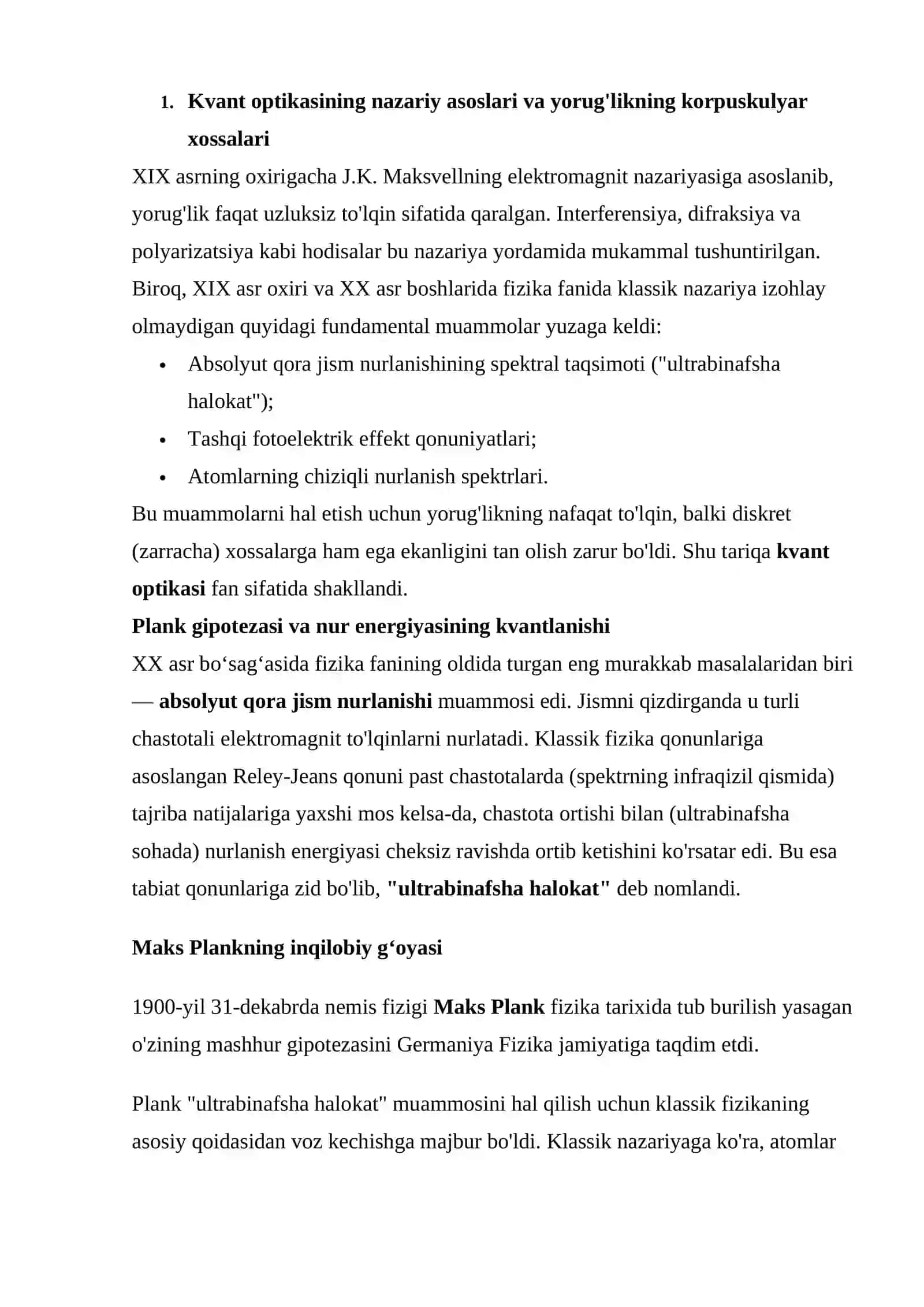 Kvant optikasi 2