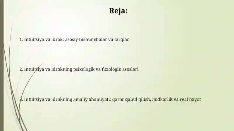 Intuitsiya va Idrok 2