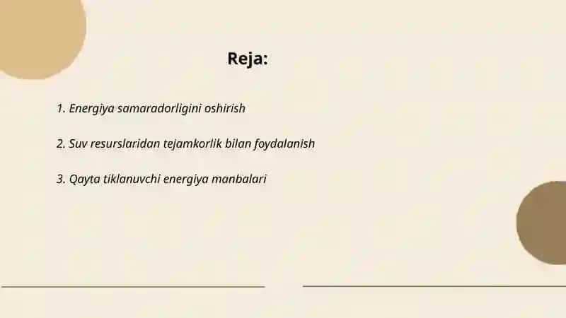 Energiya samaradorligini oshirish 2