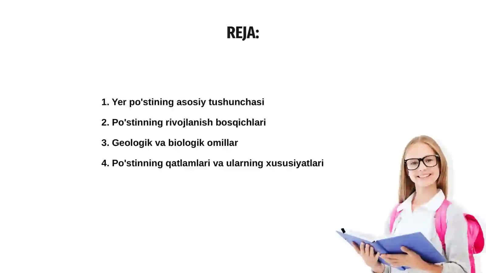 Yer po'stining rivojlanish qonuniyatlari 2