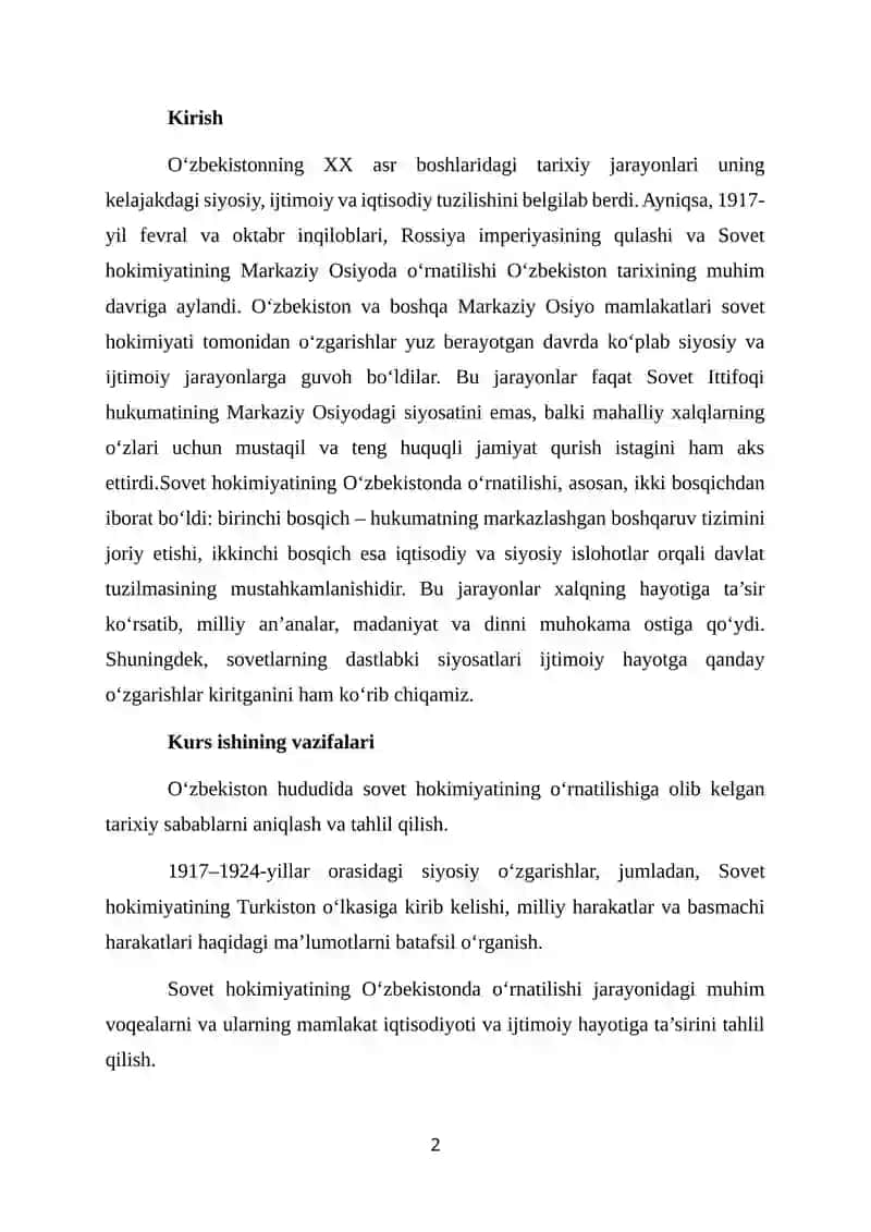 Sovet hokimiyatining oʻrnatilishi va ilk siyosati 2