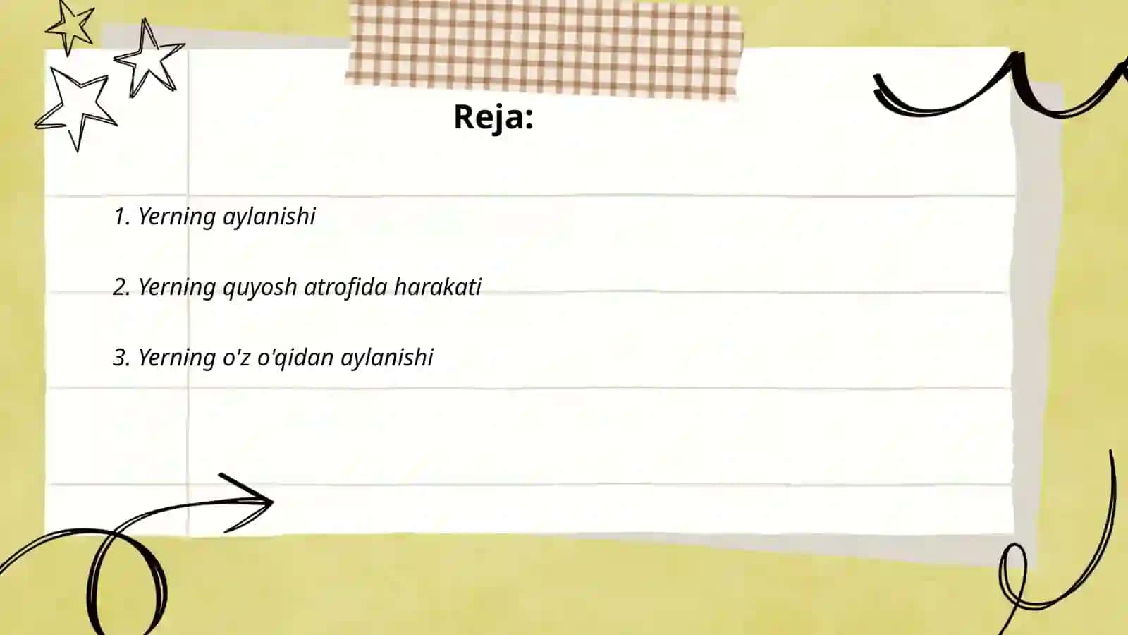 Yerning shakli va harakatlari 2