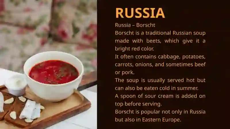 Popular dishes of countries 2