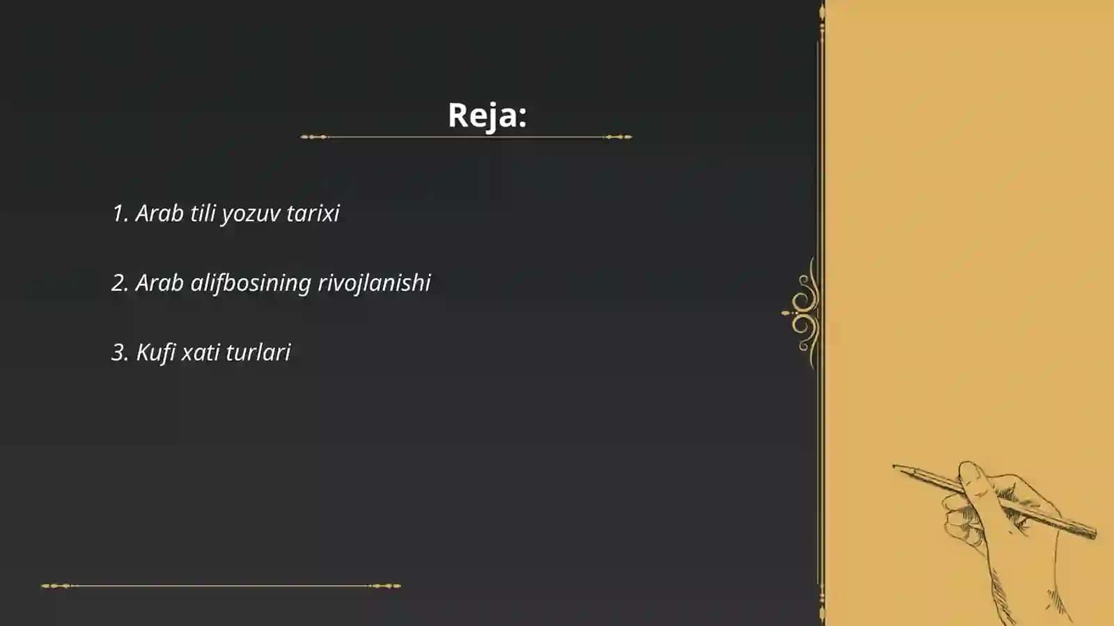 Arab tilida xat turlari 2