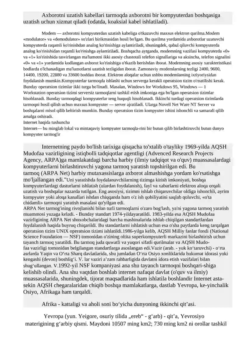 Global kompyuter tarmoq‘i va uni himoyalash 2