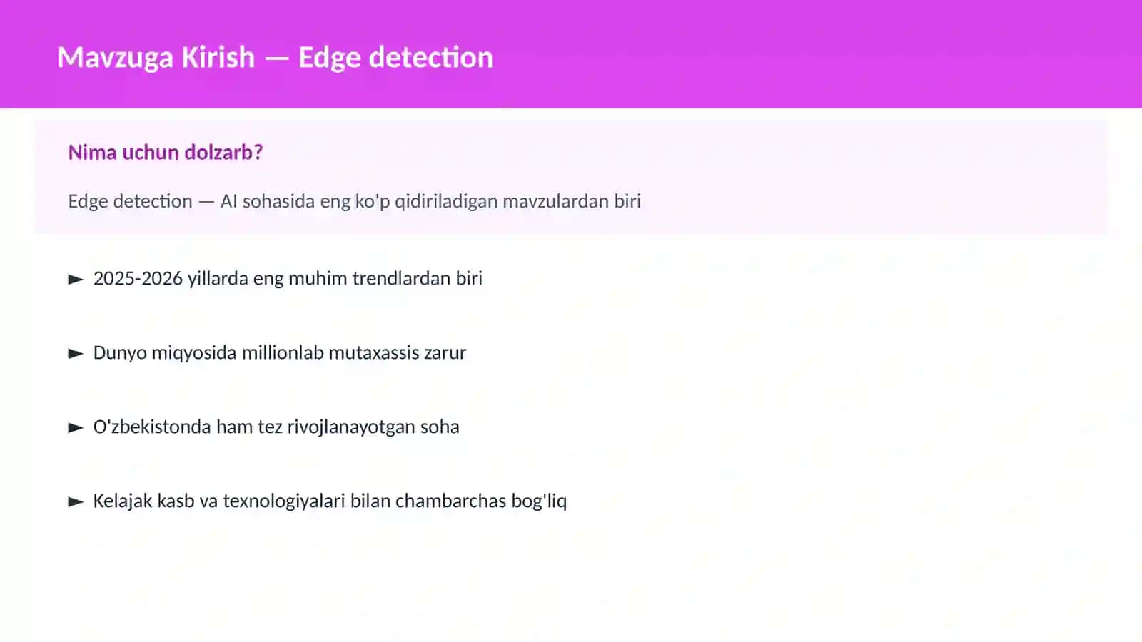 Edge detection 2