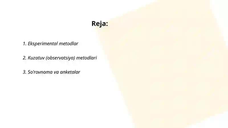 Psixalogiya Metodlari 2