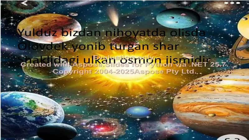 Yulduzlar. Quyosh 2