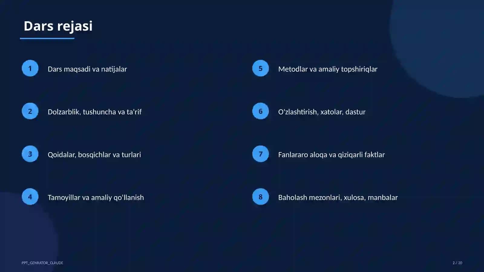 Tabiatshunoslik darsi 2
