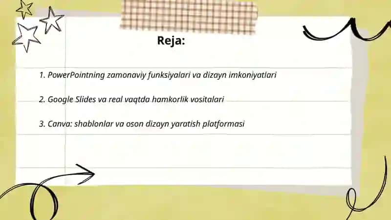 PowerPointning zamonaviy funksiyalari va dizayn imkoniyatlari 2