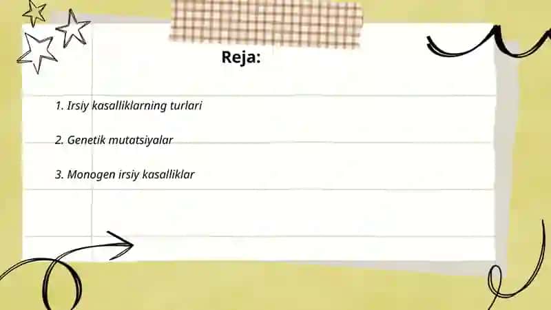 Tibbiy genetika. Irsiy kasalliklar 2