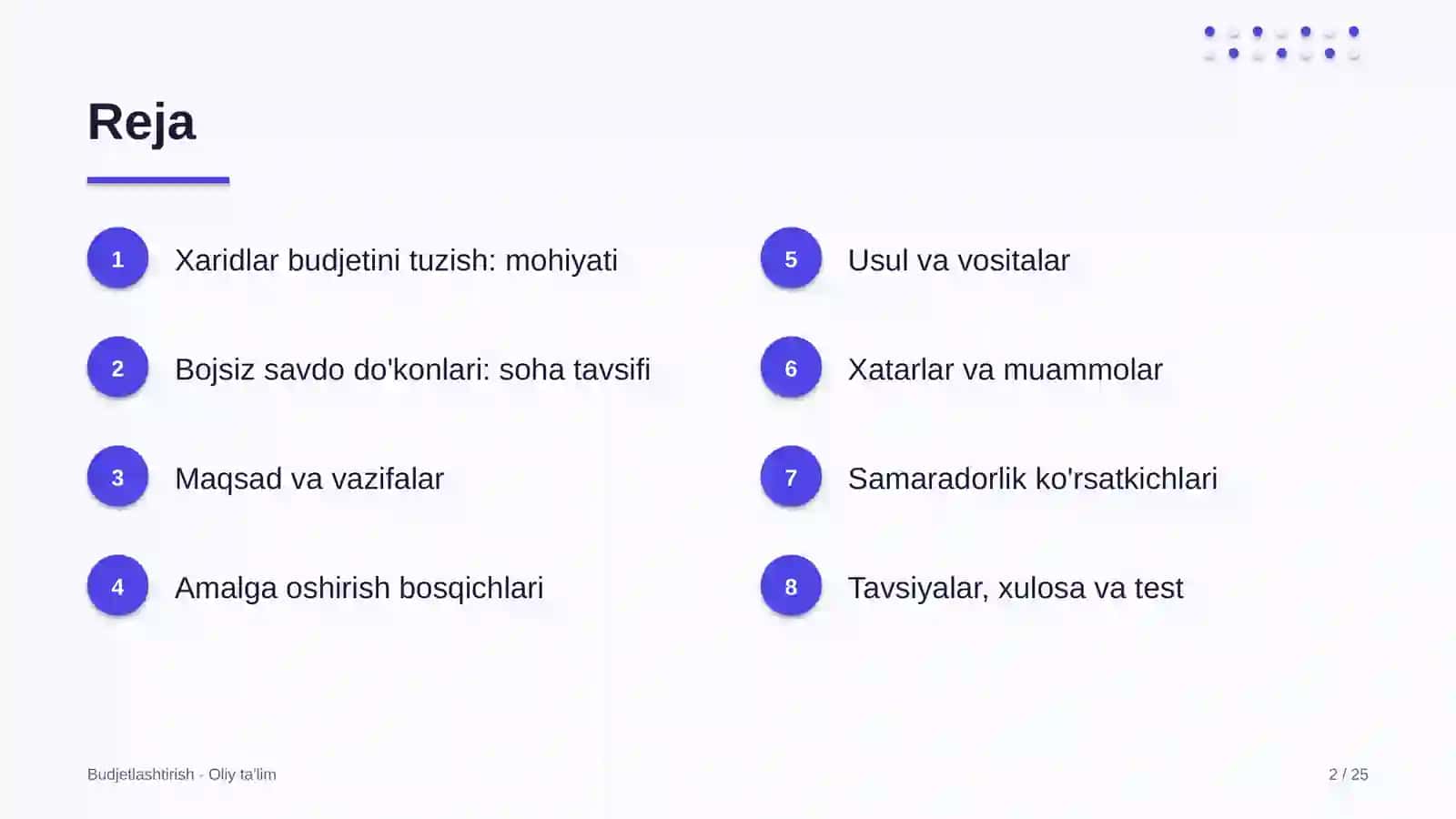 bojsiz savdo do'konlarida xaridlar budjetini tuzish 9385 2