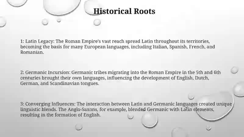 Roman Germanic Languages 2